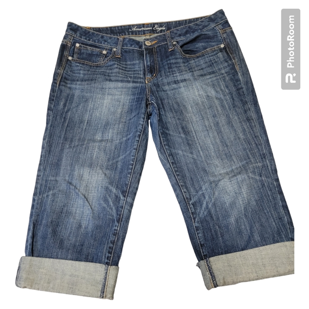 American Eagle Boy Fit Jean Denim‎ Capris